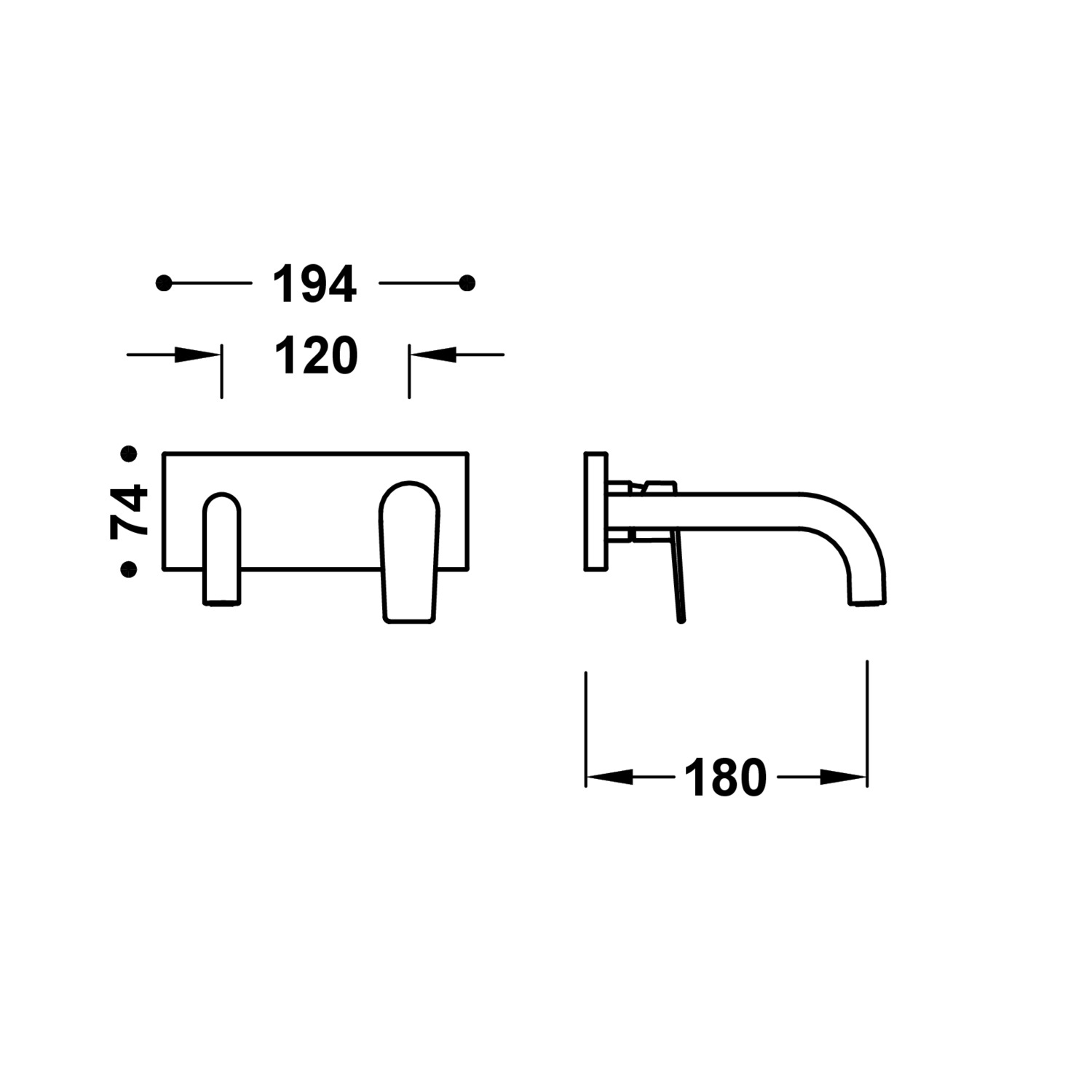 ПРОЕКТ-Видимая часть TRES для корпуса встраиваемой раковины-21130031 TRES Project - Вид №1
