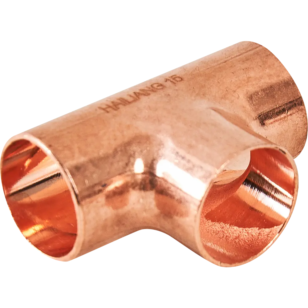 Тройник Hailiang ø15 мм медь 88673401 STLM-2050998 