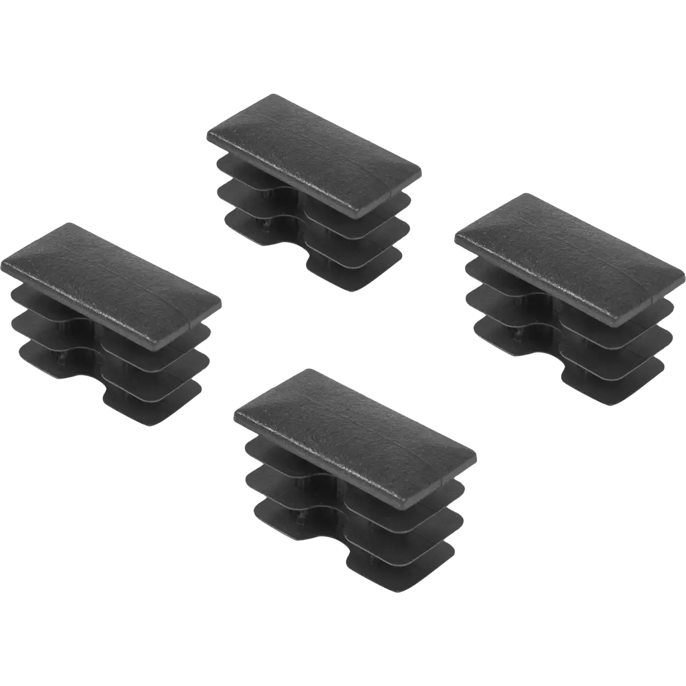 82537445 Заглушка 20x40 мм внутренняя черная 4 шт. STLM-1019290 Santreyd  - Вид №2