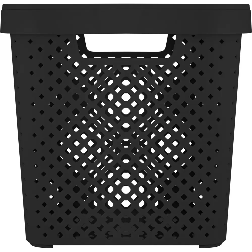 Корзина для хранения Plast Team Миен 31x30x31 см полипропилен цвет черный STLM-2081452 - Вид №2