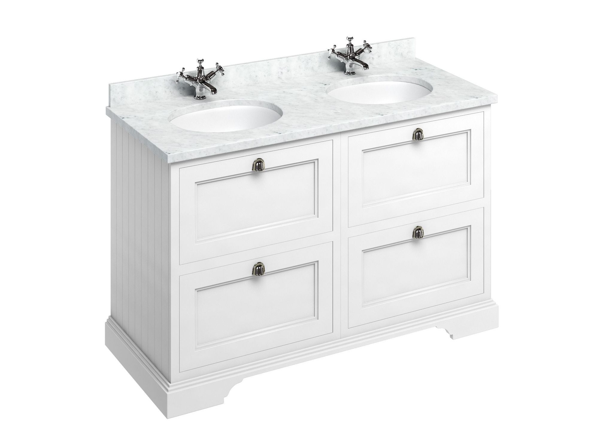 МДФ двойной напольный умывальник с ящиками Burlington MINERVA ARCH-00113131 - Вид №12