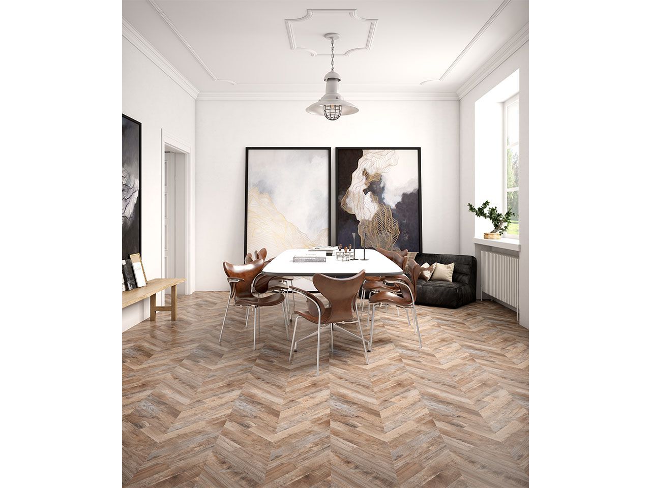Пол из керамогранита под дерево Kaleseramik плитка ARCH-00052821 - Вид №1