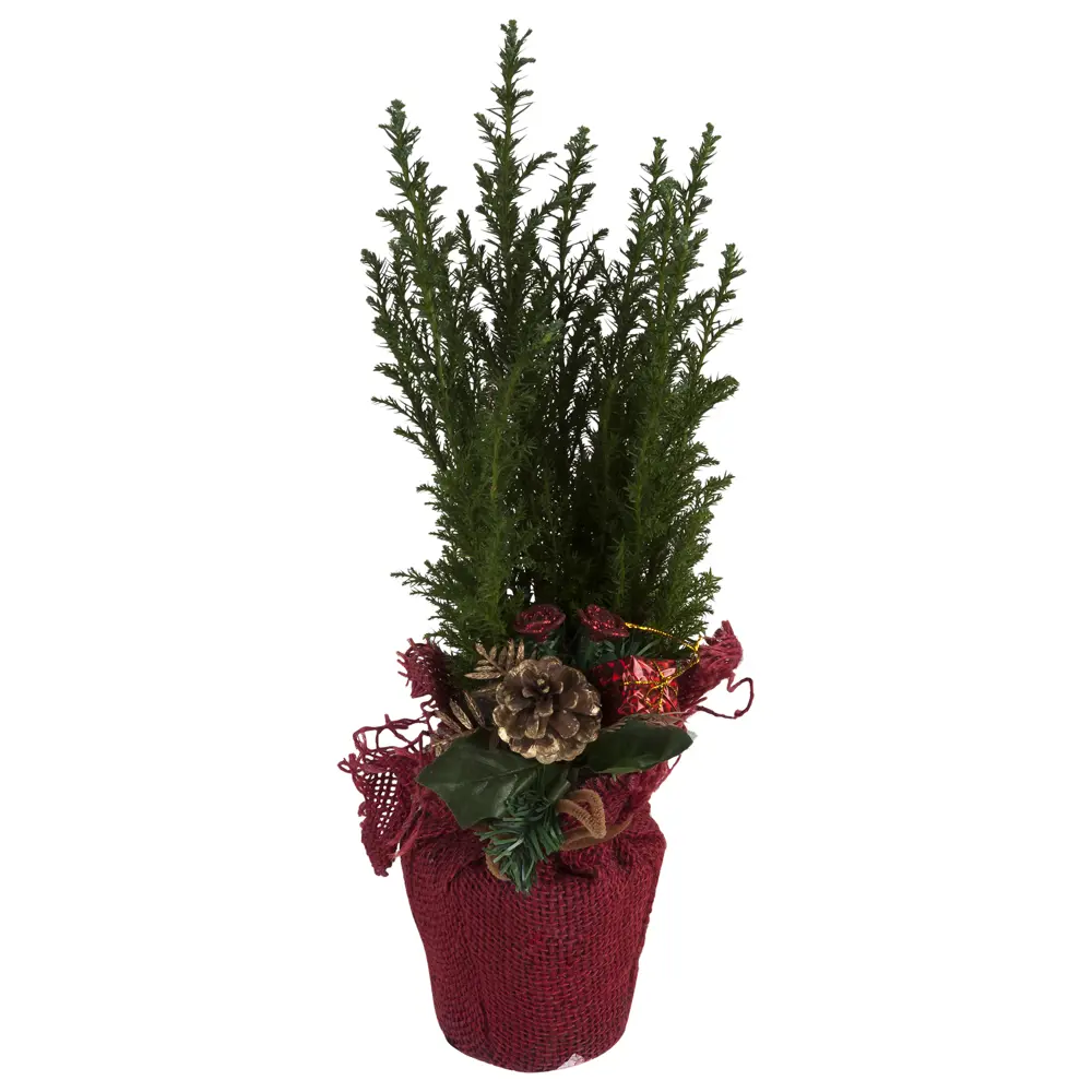 Кипарисовик, декор, джут, с игрушками, 35х9 см 17273304 STLM-2017509 Santreyd 