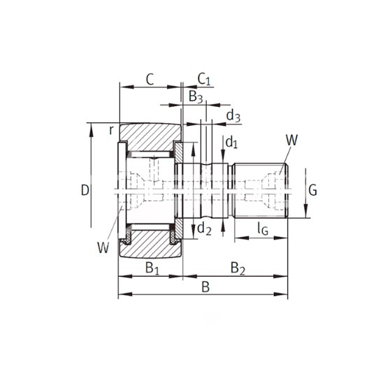 IS1676 Опорный ролик KR52PP ISKRA  - Вид №1