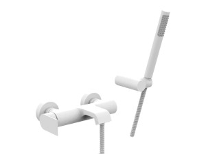 Настенный смеситель для ванны с ручным душем