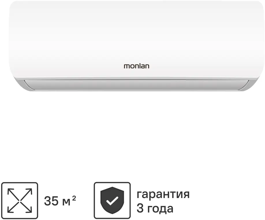 Сплит-система MONLAN MSH-12 для помещений до 37 м² с обогревом и охлаждением 89354927