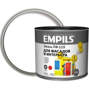 Эмаль ПФ-115 Empils PL глянцевая цвет белый 2.5 кг