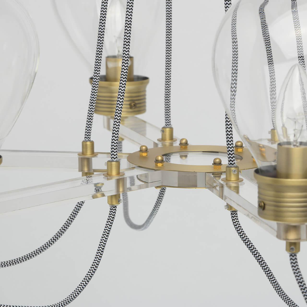 Подвесная люстра MW-Light Атмосфера 3 699010606 MW-LIGHT ДИЗАЙНЕРСКИЕ, АТМОСФЕРА 3 187461 Золотой  - Вид №1