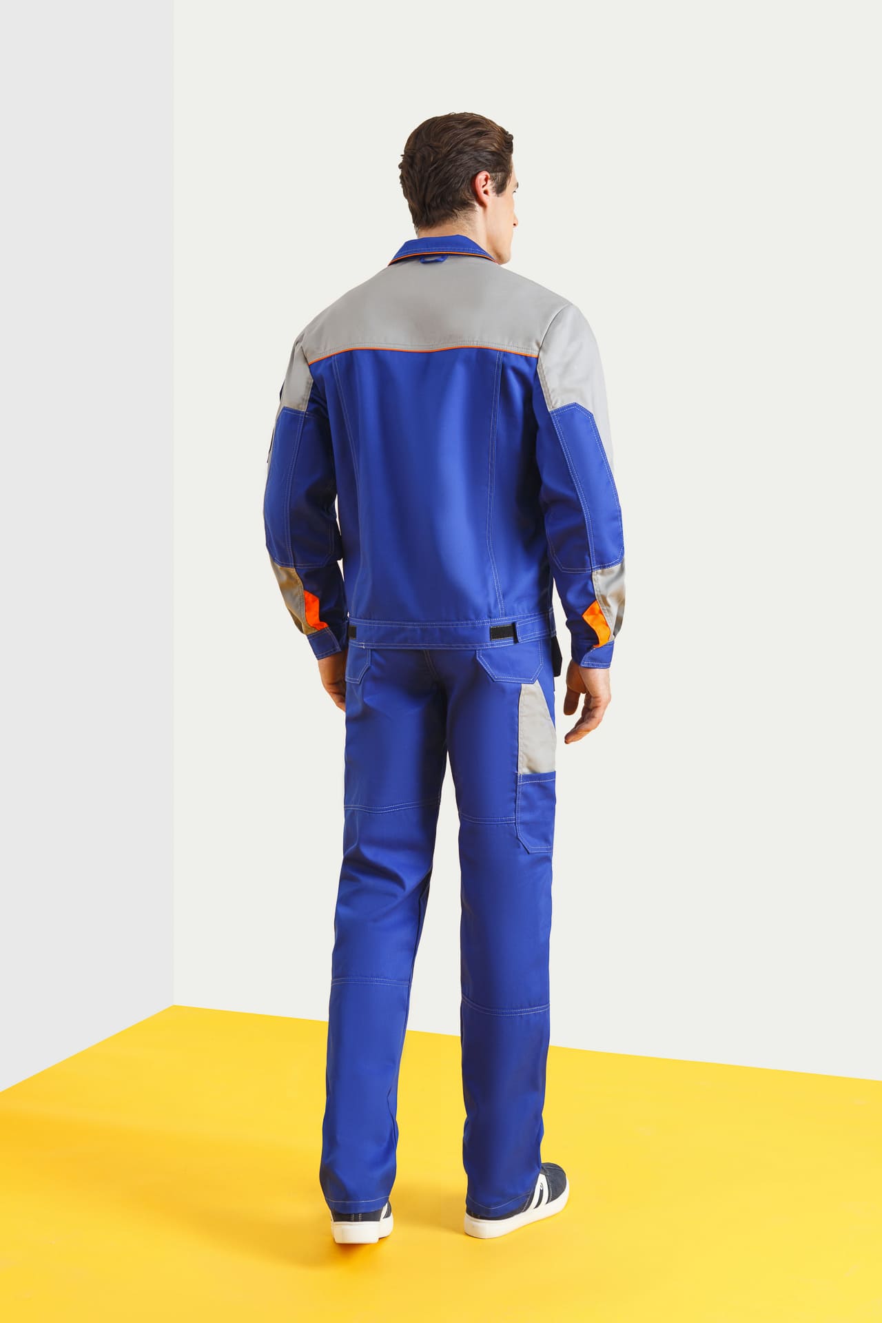 5039609 Костюм "Профессионал-2" василек-светло-серый  Летняя спецодежда  размер 72-74/206-212  - Вид №9