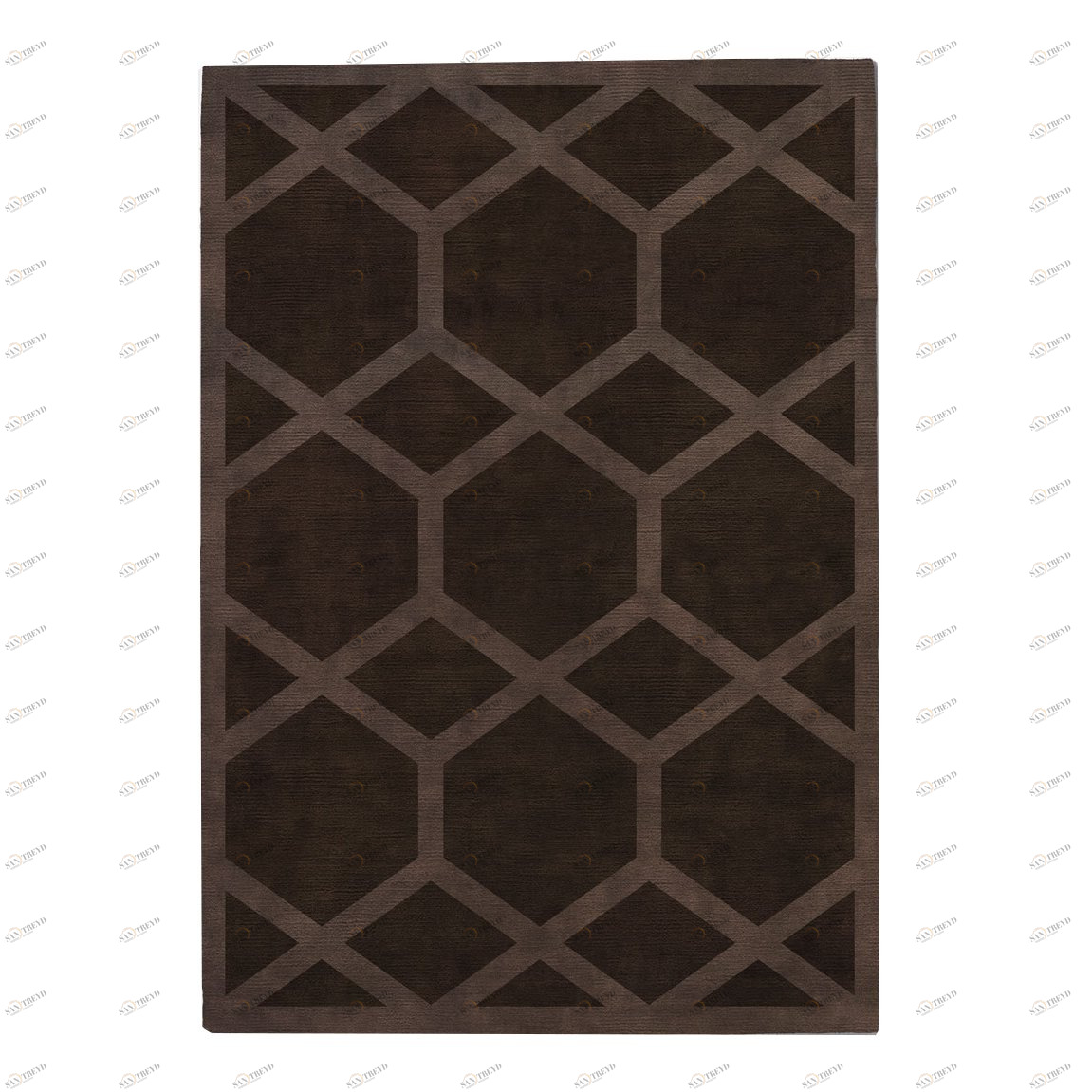 Ковер Ashton Cocoa Coffe 150x220 коричневый RUGBERRY ДИЗАЙНЕРСКИЕ, AHSTON 326036 Коричневый 