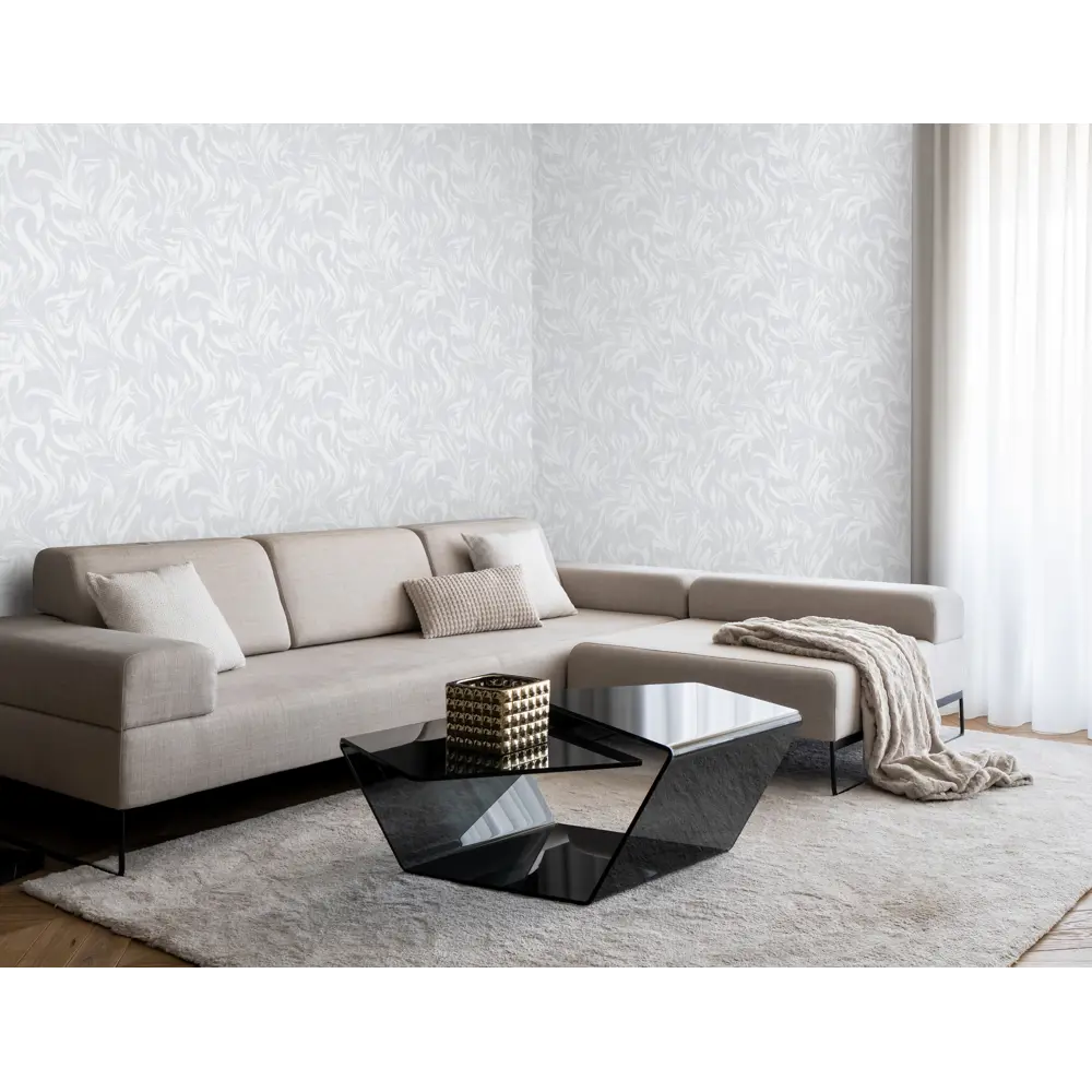 Флизелиновые обои Victoria Stenova Arte в насыщенном графитовом оттенке 89363943 STLM-0811824 - Вид №4