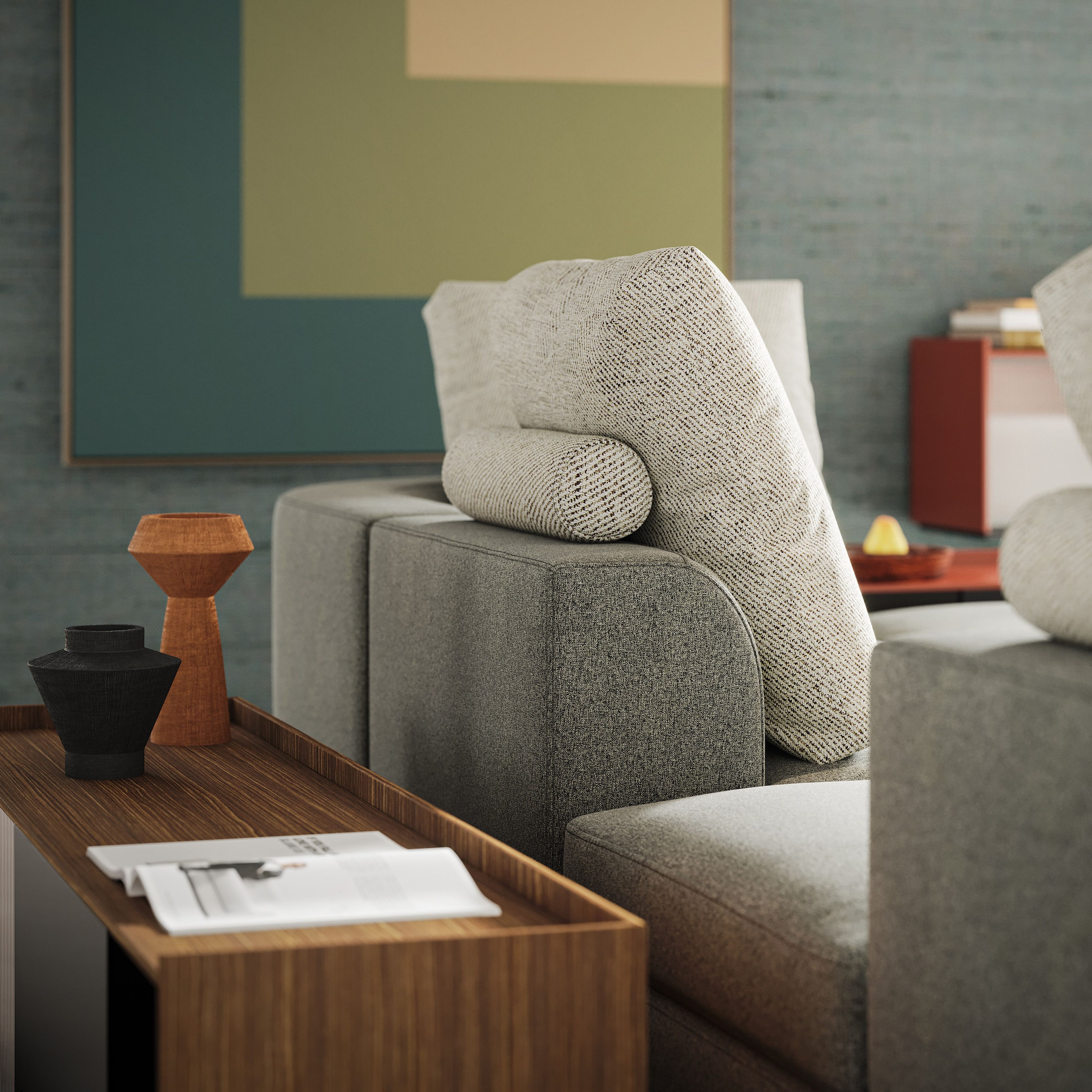 Тканевый диван с полуостровом Liu Jo Living Collection Pixi ARCH-00078655 - Вид №9