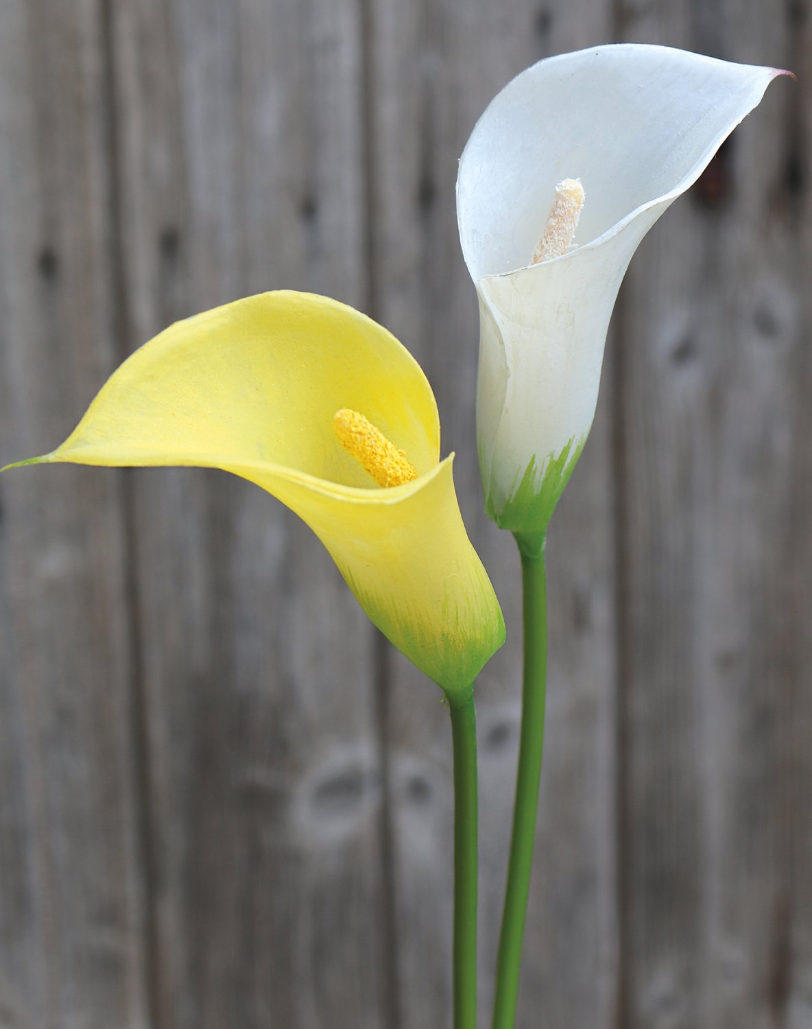 3975 777 a1 Искусственный цветок калла лилия, синтетический материал, 65 см, белый H-andreas  - Вид №2