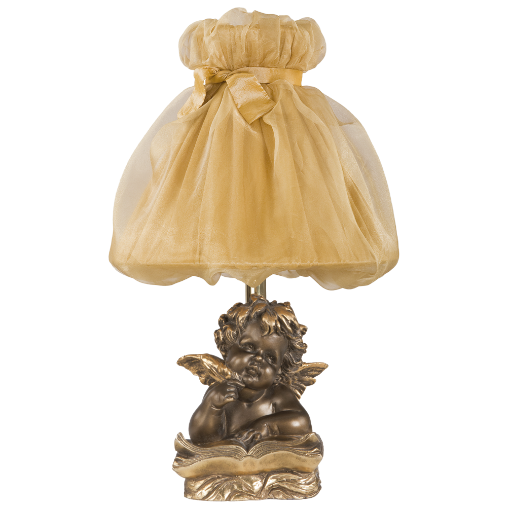 32089,34001 Настольная лампа Ангел Поэт Бронза Мадлен Поталь BOGACHO 4627138210918, 4627138150801