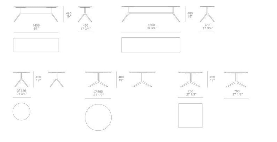 Мраморный прямоугольный низкий журнальный столик Poliform ARCH-00030273 - Вид №8