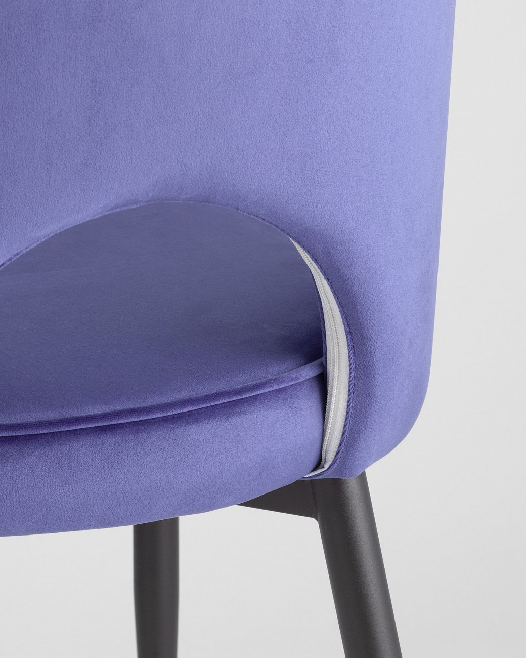 Стул со спинкой королевский синий с черными металлическими ножками "Молли" STOOL GROUP ДИЗАЙНЕРСКИЕ 00-3881921 Синий  - Вид №5