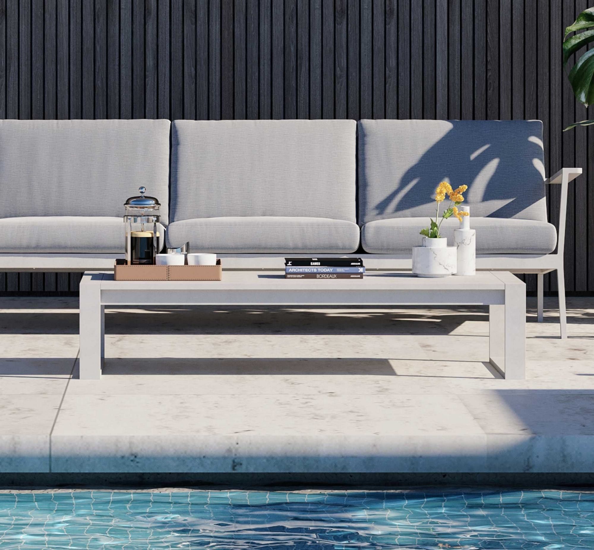 Прямоугольный алюминиевый журнальный столик с порошковым покрытием Case Eos ARCH-00101381 - Вид №16