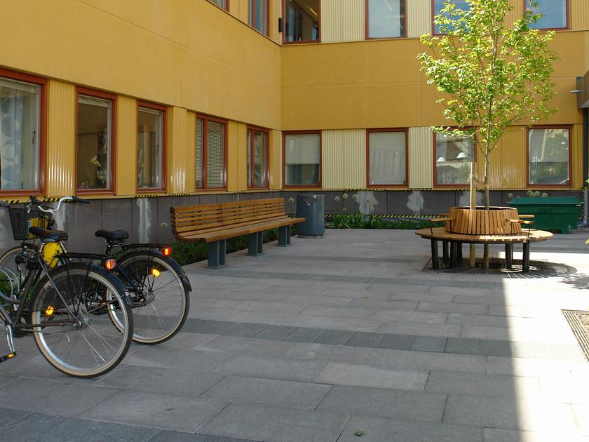 Nola Industrier Изогнутая модульная скамья из дуба sun-id-1347726 - Вид №4