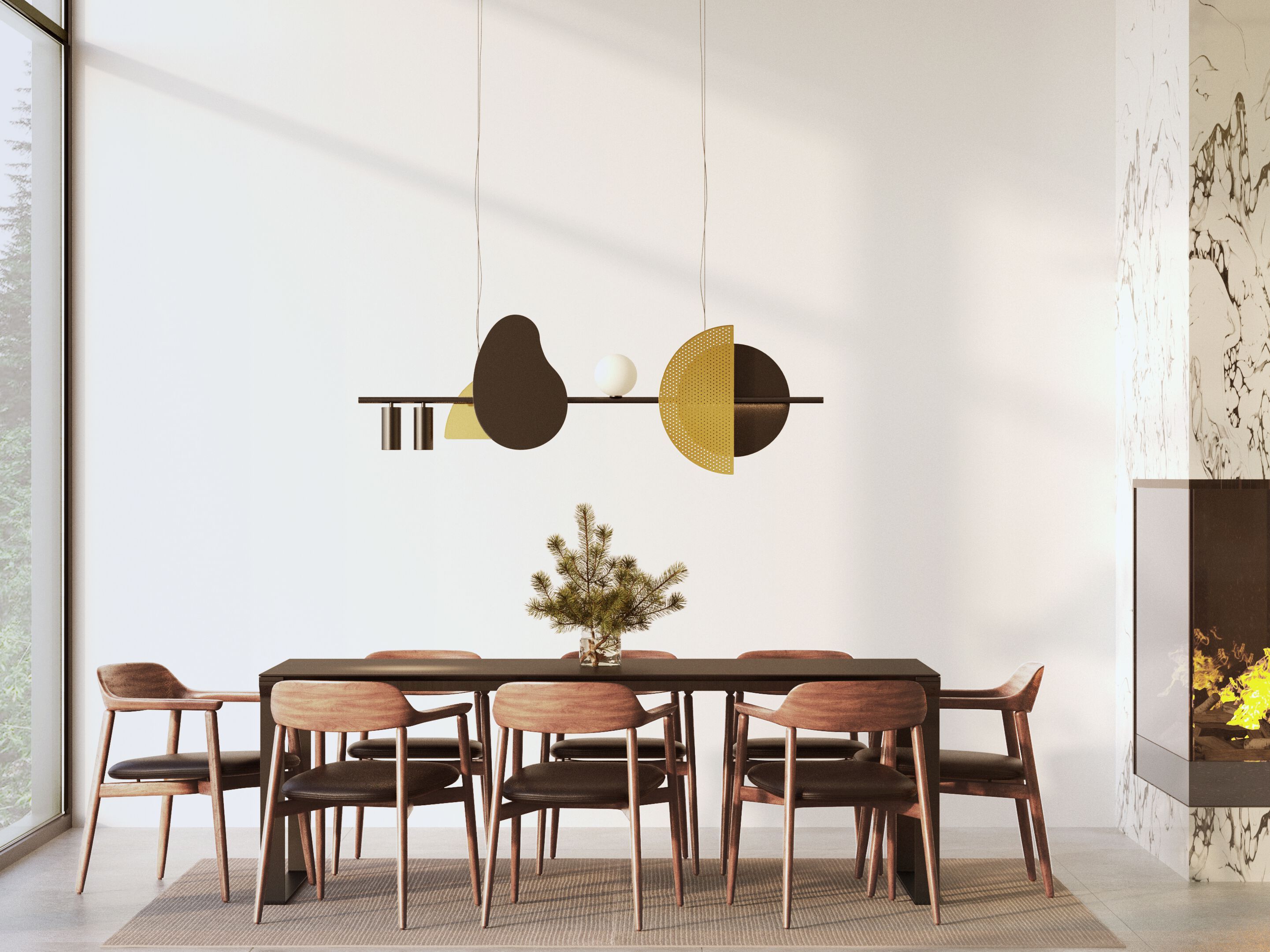 Латунный светодиодный подвесной светильник CVL Luminaires Начо ARCH-00086478 - Вид №3