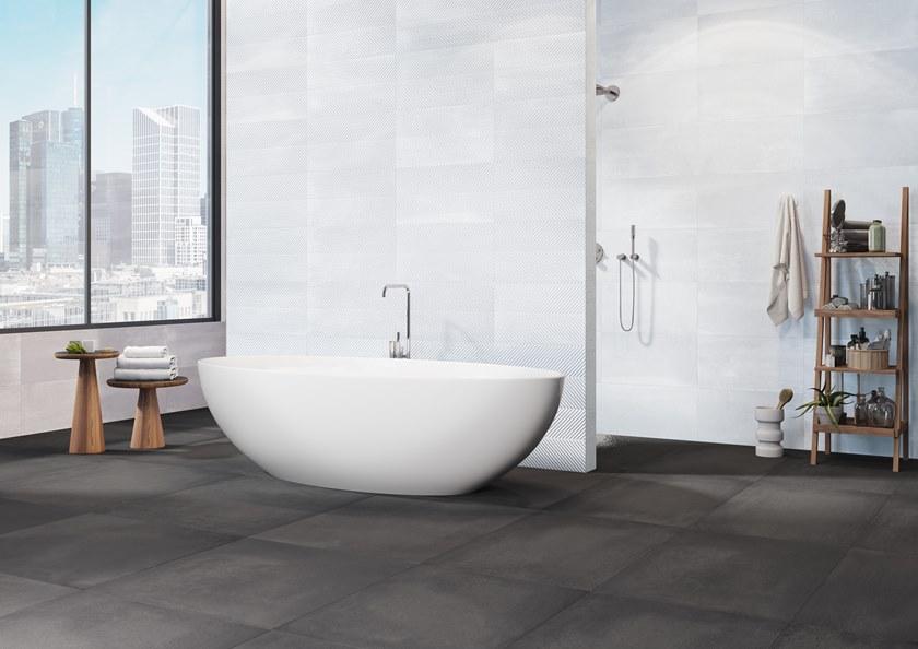 RECER Объемная белая плитка для стен с эффектом бетона sun-id-1483719 - Вид №1