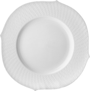 10645324 Meissen Набор из 6 тарелок десертных Meissen "Игра волн, рельеф, белый", 19см Фарфор 