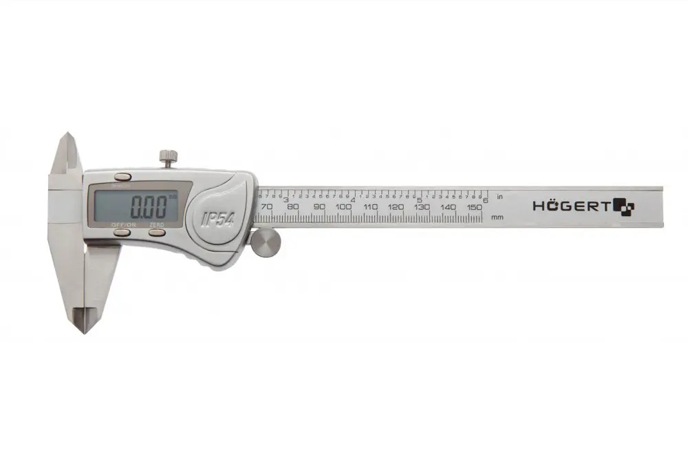 91088382 Штангенциркуль электронный нониусный Hoegert technik HT4M274 155 мм STLM-0841550