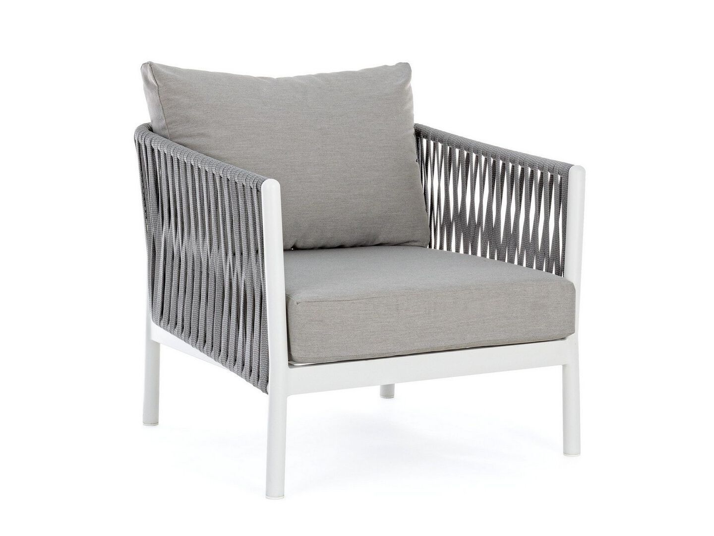 Веревочное и тканое садовое кресло с подлокотниками BIZZOTTO Florencia ARCH-00111854