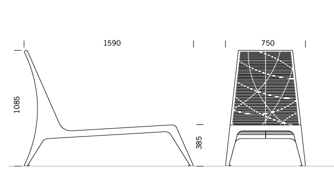 Наружное сиденье из нержавеющей стали BENKERT BANKE Chalidor ARCH-00072246 - Вид №8