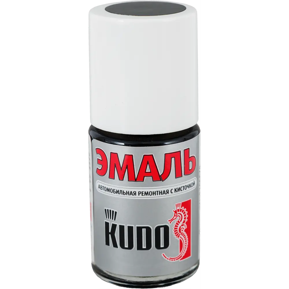Эмаль автомобильная Kudo с кисточкой цвет чёрный 15Мл STLM-2163433