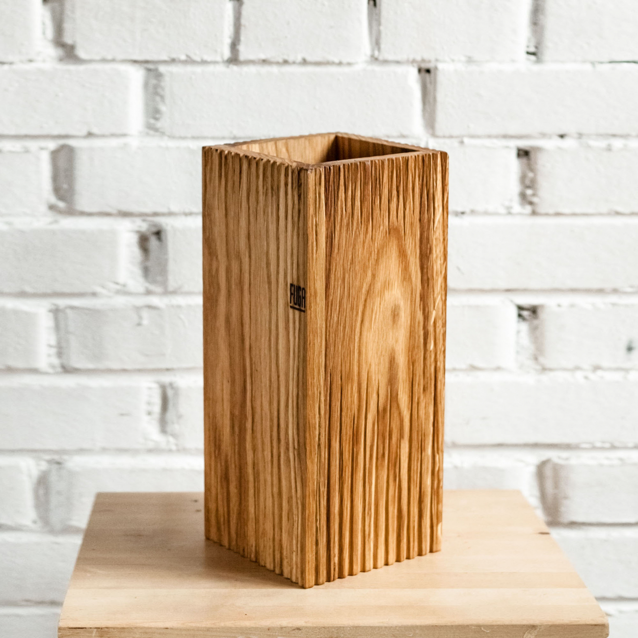 Ваза декоративная коричневая "Мороз" FUGA ECO WOOD 123606 Коричневый  - Вид №1