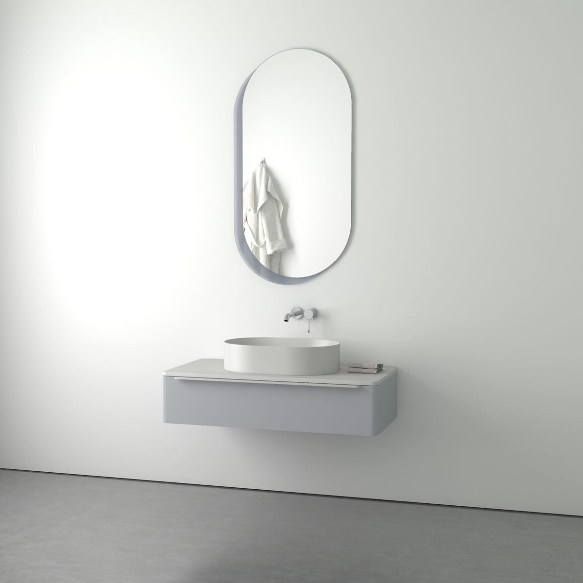 BY 0313 Зеркало на стеклянном основании EVOFORM Double - Вид №2