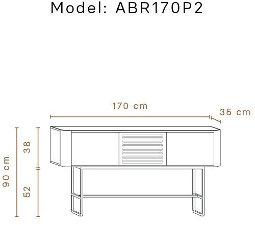 Momocca Деревянная тумба под ТВ с распашными дверцами Adara Abr170 / abr170p / abr170p2 - Вид №3