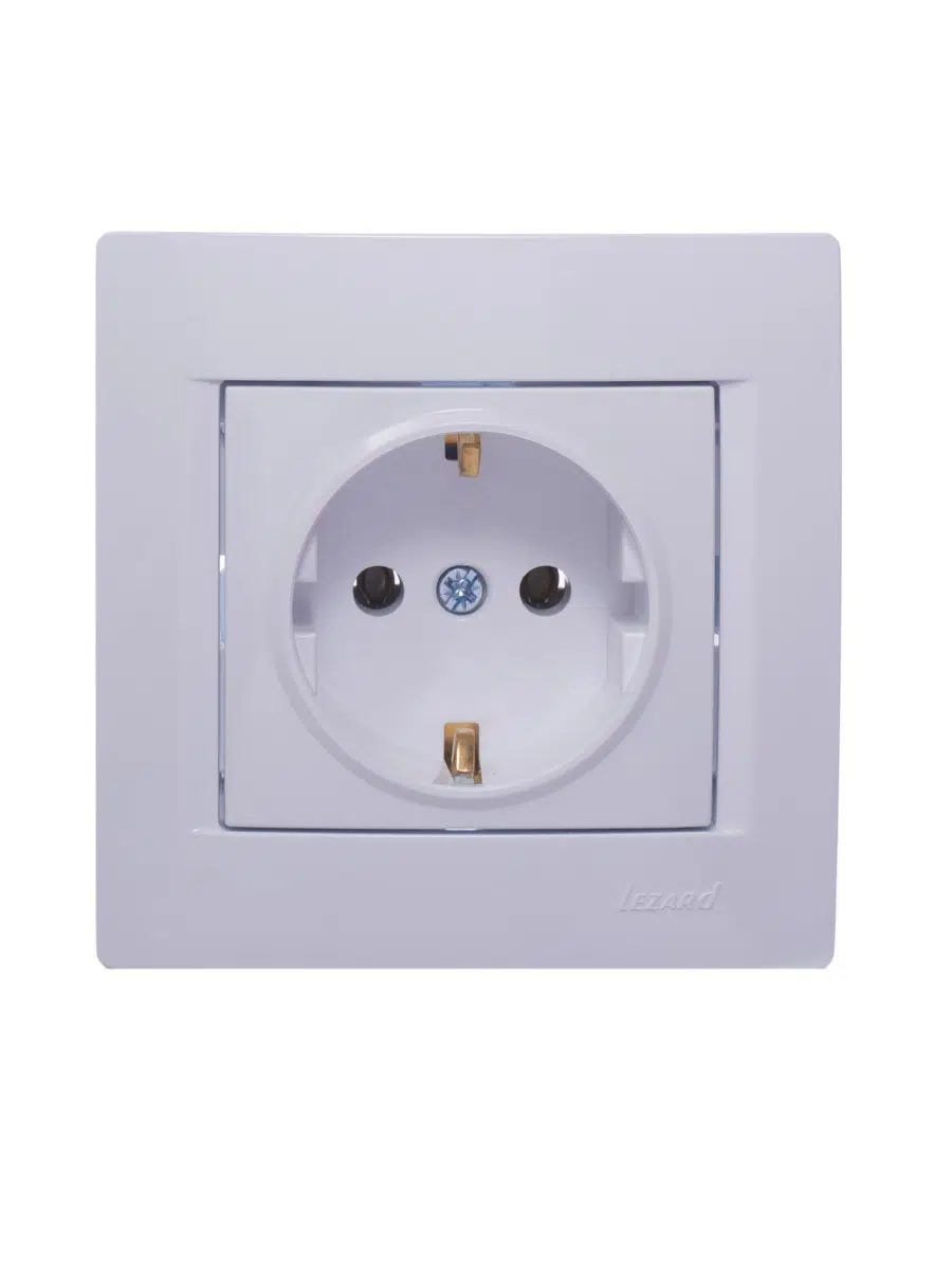KARINA Розетка сз белый LEZARD 707-0288-122В - Вид №8