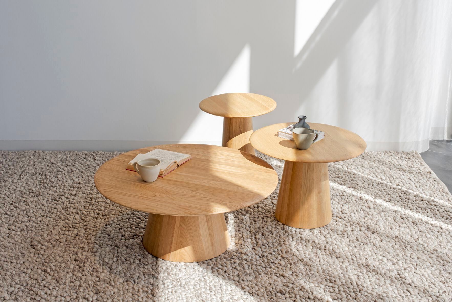 Круглый журнальный столик из дуба Gazzda Гриб ARCH-00027204 - Вид №7