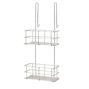 Полка для душевой кабины Swensa Caddy SWR-1006 двухъярусная металл цвет хром 82395584 STLM-2113342