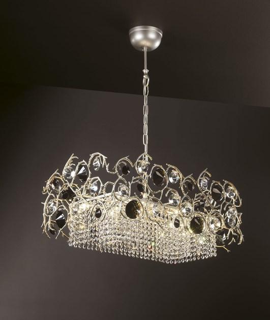 Serip Галогенный подвесной светильник из бронзы с кристаллами Diamond Ct3251/8 - Вид №1