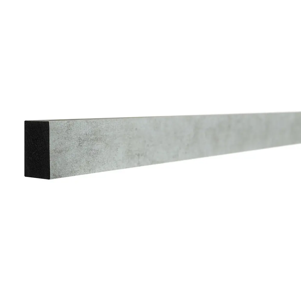 Рейка настенно-потолочная полистирол ударопрочный Decor-Dizayn 611-25 серый бархат 20x30x3000 мм 85473619 STLM-2012374 