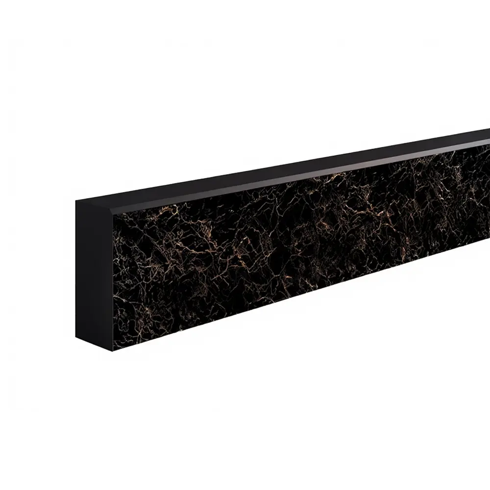 Комплект плинтусов Мрамор №3 120x80x80 см пластик цвет чёрный Santreyd HPL STLM-2039355