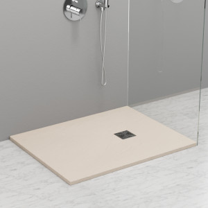 703965 Душевой поддон из минерального литья КРЕМОВЫЙ МАТОВЫЙ в комплекте с сифоном, Kerasan DOCCIA Италия