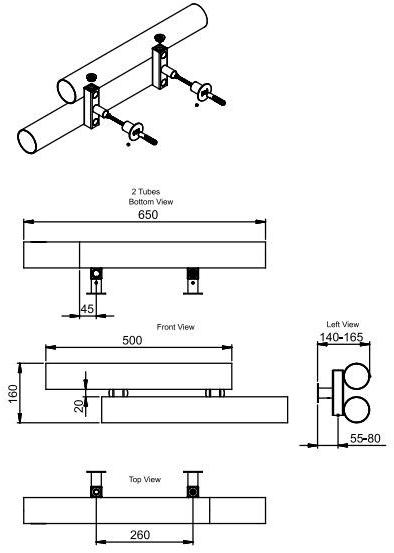 Tonon Evolution Настенный полотенцесушитель из нержавеющей стали Design sun-id-1512602 - Вид №1