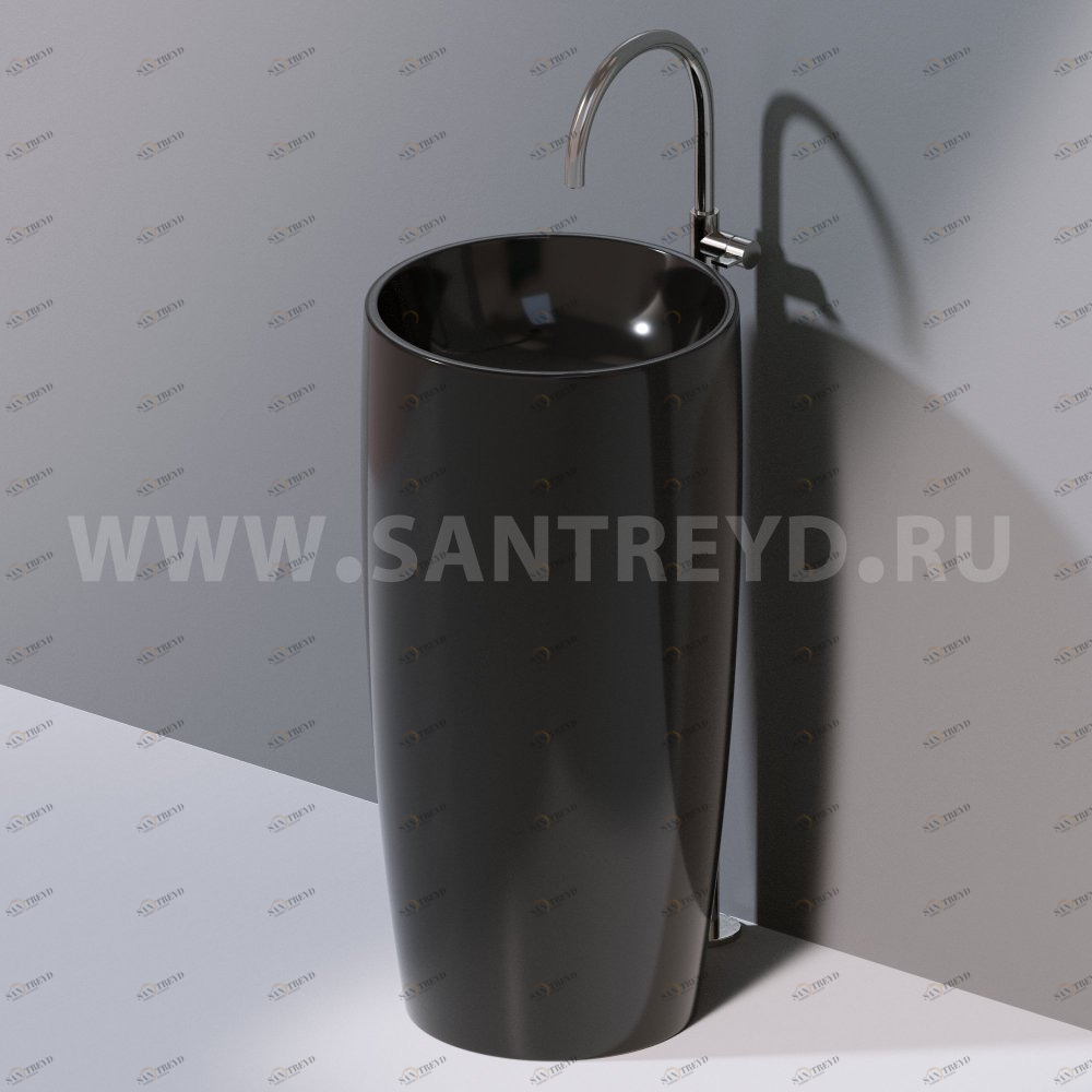 L103T0R0VT.104 Напольная раковина стоящая круглая A. e T. Italia PILLAR AeT ITALIA