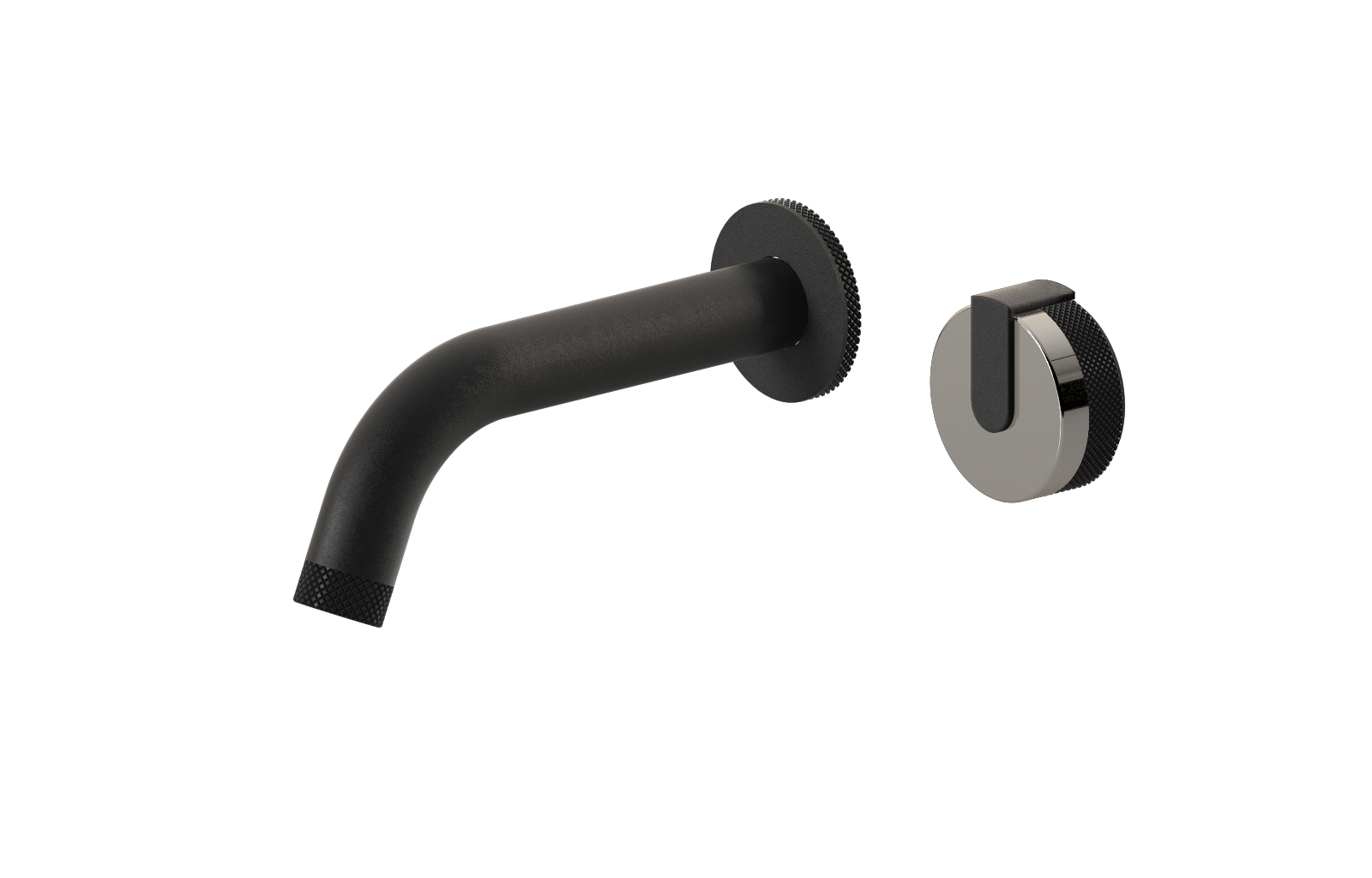 E-11535-R1PN-L1BK-BK Настенный прогрессивный смеситель скрытого монтажа для раковины GRAFF MOD+