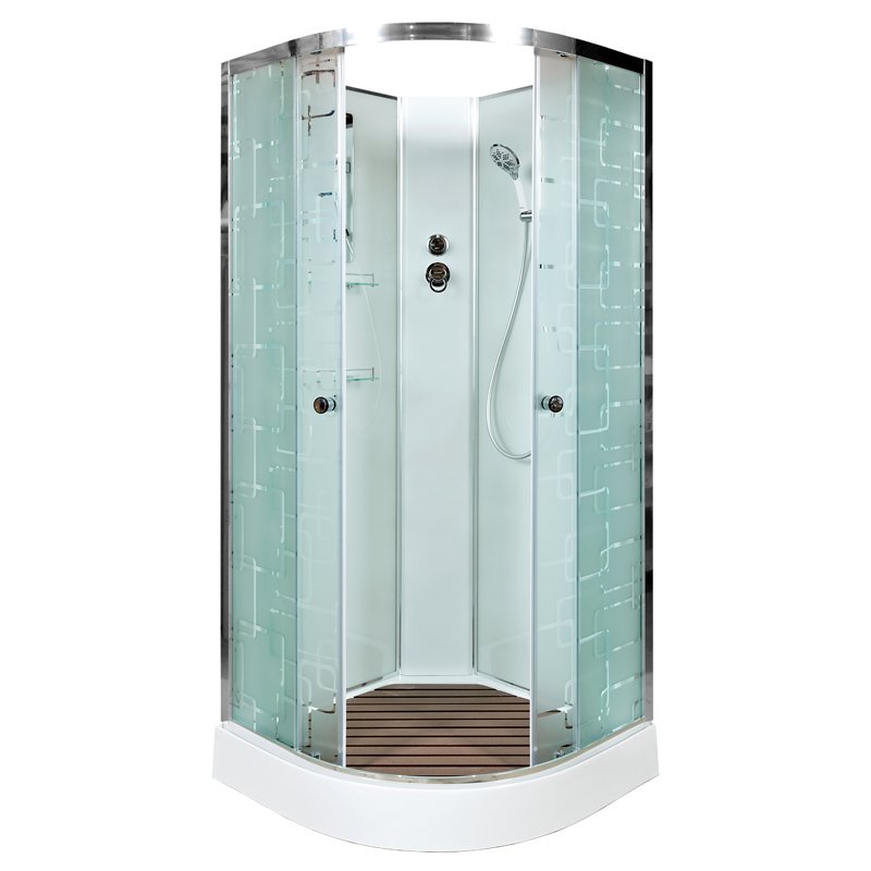 ЕМ4580 с электрикой (эл.) Душевая кабина DETO Серия EM ЕМ1580 N (без крыши)