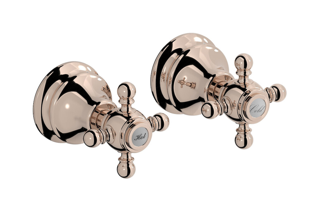 Встроенный смеситель для душа на 2 отверстия на 1 потребителя. WE ARE IB hr400rs Rose Gold Hermes
