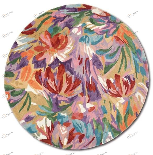 MissoniHome Круглый коврик ручной работы из шерсти и вискозы Daydream sun-id-1472519