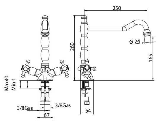 547820JJ06 Смеситель Bandini Antica Santreyd - Вид №1