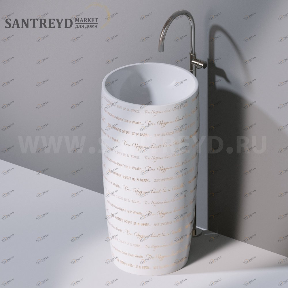 L103T0R0VT.420G Напольная раковина стоящая круглая A. e T. Italia PILLAR AeT ITALIA