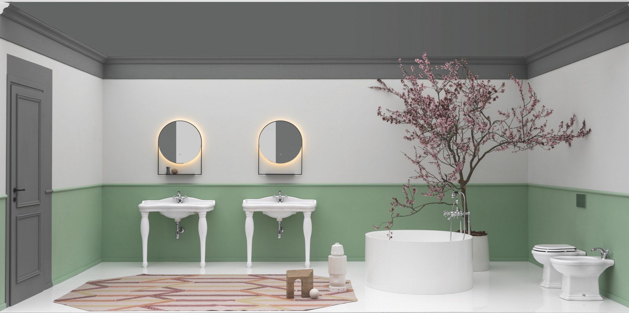 Напольный керамический туалет Axa округ ARCH-00125344 - Вид №2