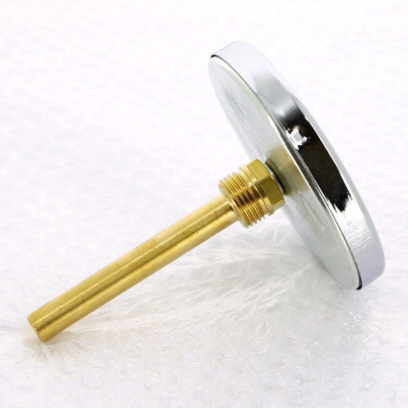 Термометр биметаллический F+R801 100мм с погружной гильзой WATTS Ind 120 град.C гильза 100мм 10006076 - Вид №2