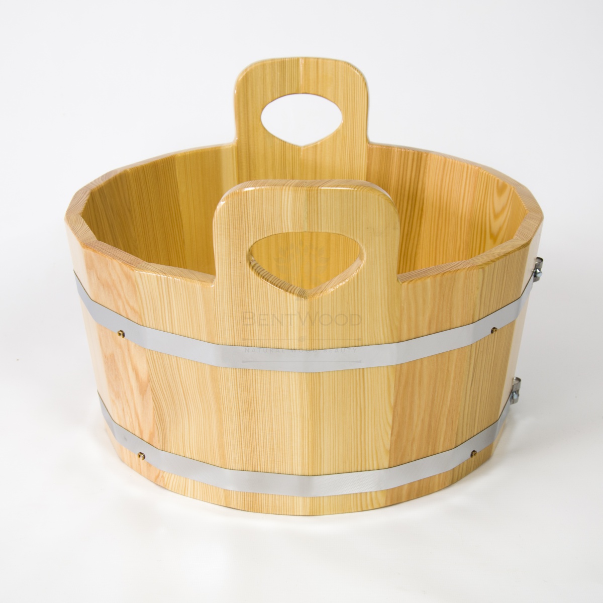 166 Шайка для бани (лиственница натуральная) Alyarus  - Вид №3